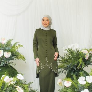 Sultanah Kebaya  Olive Green